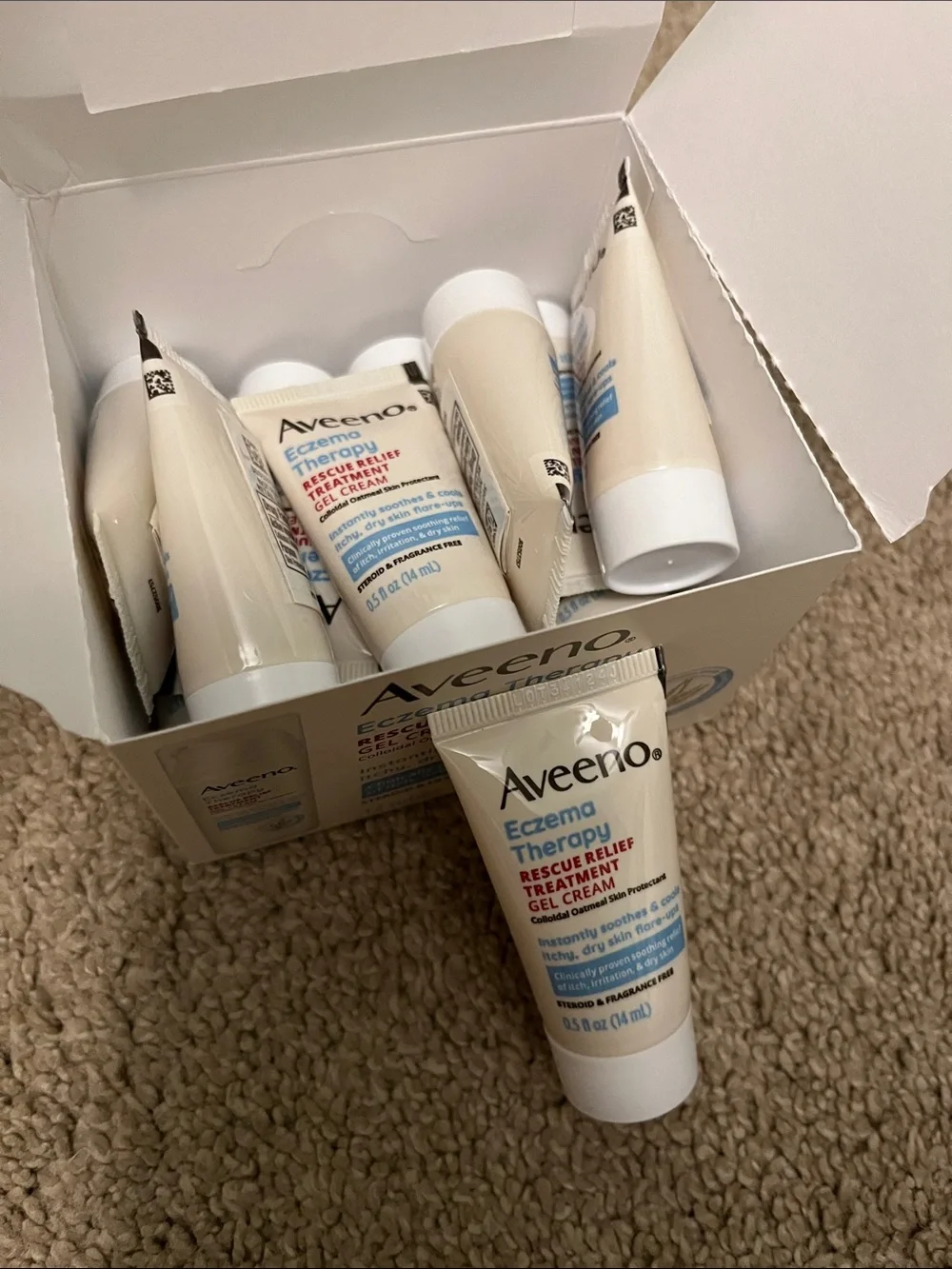 Eczema Therapy Rescue Relief Gel Cream - White lot of 12 boxes